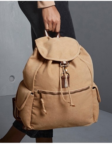 Q-QD612-Vintage Canvas Backpack